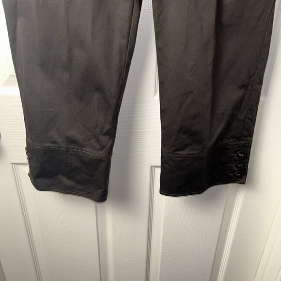 Tribella Sport Brown Capri 3 Button Ankle Straight Leg Casual Pants Size 8 - Picture 4 of 9